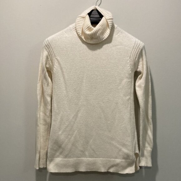 J.Crew XS Turtleneck Sweater Cream Wool Soft Knit Pullover - Picture 7 of 11